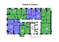 Тихие зори, дом Зори корпус 3: Типовая планировка этажа, секция 1
