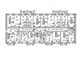 Радужный, Анатолия дом 96: Планировка типового этажа. Блок-секция 1