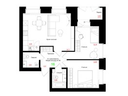 Продается 3-комнатная квартира ЖК Соцветие, дом 5.4, 67.55 м², 9794750 рублей