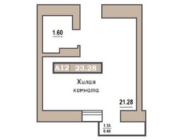 Продается 1-комнатная квартира ЖК Симфония, 23.28  м², 3305760 рублей