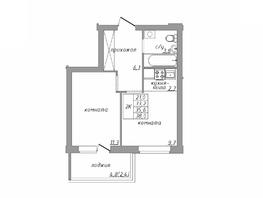 Продается 2-комнатная квартира МИРНЫЙ, корпус 1, 38 м², 2700000 рублей