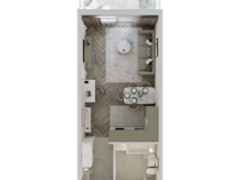 Продается 1-комнатная квартира ЖК Аллея Парк, 2 этап, 36.16 м², 4700800 рублей