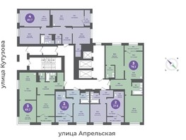 Продается 3-комнатная квартира ЖК Прогресс-квартал Перемены, дом 1, 69.2  м², 7958000 рублей