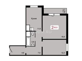 Продается 2-комнатная квартира ЖК Мичурино, дом 2 строение 2, 60.55  м², 6750000 рублей
