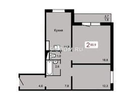 Продается 2-комнатная квартира ЖК Мичурино, дом 2 строение 4, 60.9  м², 5990000 рублей