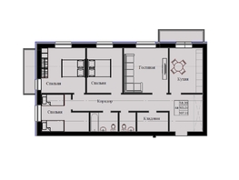 Продается 4-комнатная квартира ЖК Космос, 107.33  м&sup2;, 13201590 рублей