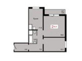 Продается 2-комнатная квартира ЖК Мичурино, дом 2 строение 5, 60.9  м², 6090000 рублей