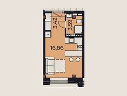 Продается 1-комнатная квартира АК Сады, 25.6  м², 3150000 рублей