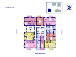 Продается 2-комнатная квартира ЖК Univers (Универс), 3 квартал, 54.5  м², 7848000 рублей