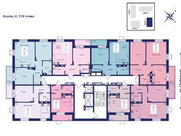 Продается 2-комнатная квартира ЖК Univers (Универс), 2 квартал, 49.4  м², 8151000 рублей