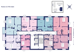 Продается 2-комнатная квартира ЖК Univers (Универс), 2 квартал, 56.8  м², 8633000 рублей