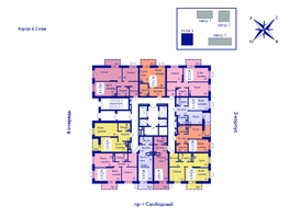 Продается 1-комнатная квартира ЖК Univers (Универс), 3 квартал, 43.7  м², 6380200 рублей