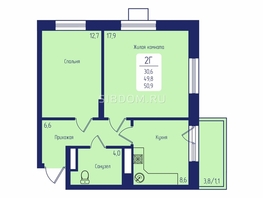 Продается 2-комнатная квартира ЖК Univers (Универс), 2 квартал, 50.9  м², 7650000 рублей