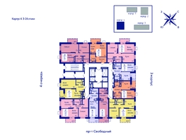 Продается 2-комнатная квартира ЖК Univers (Универс), 3 квартал, 54.5  м², 7739000 рублей