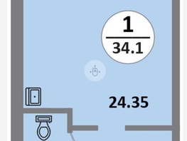 Продается Студия ЖК Снегири, дом 10, 34.1  м², 4310000 рублей