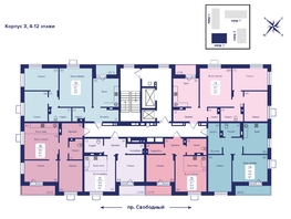 Продается 2-комнатная квартира ЖК Univers (Универс), 2 квартал, 62.1  м², 9625500 рублей