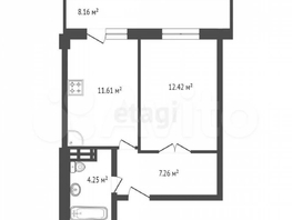 Продается 1-комнатная квартира Судостроительная ул, 38 м², 5300000 рублей