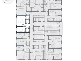Продается 2-комнатная квартира ЖК Чижи, 1 очередь (корпус 3,4), 59.4 м², 10098000 рублей