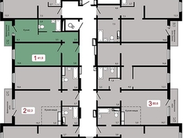 Продается 1-комнатная квартира ЖК Мичурино, дом 2 строение 7, 41.9 м², 4890000 рублей