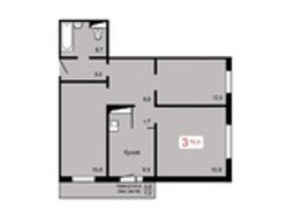 Продается 2-комнатная квартира ЖК Мичурино, дом 2 строение 4, 78.3 м², 7260000 рублей
