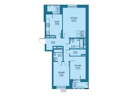 Продается 3-комнатная квартира ЖК Univers (Универс), 5 квартал, 85.18 м², 12180740 рублей
