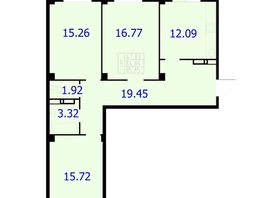 Продается 3-комнатная квартира ЖК Новые Солонцы, дом 9, 85.5  м², 8810620 рублей