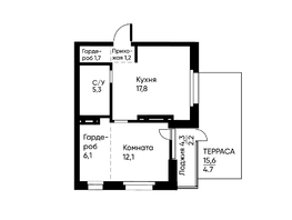 Продается 1-комнатная квартира ЖК Runway (Ранвэй), 50.2  м&sup2;, 8497755 рублей