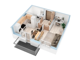 Продается 1-комнатная квартира ЖК Аринский, дом 2 корпус 2, 36.13 м², 4150000 рублей