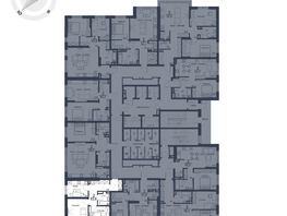 Продается 2-комнатная квартира ЖК Чижи, 1 очередь (корпус 1,2), 53.9  м², 9216900 рублей