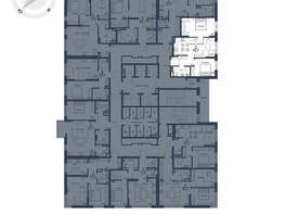Продается 3-комнатная квартира ЖК Чижи, 1 очередь (корпус 1,2), 59.2  м², 10892800 рублей