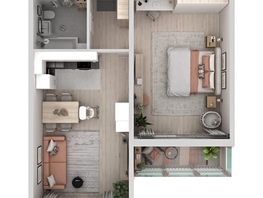 Продается 2-комнатная квартира ЖК Аллея Парк, 1 этап, 60.85  м&sup2;, 7545400 рублей