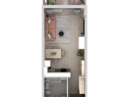 Продается Студия ЖК Аллея Парк, 1 этап, 36.4  м&sup2;, 5496400 рублей