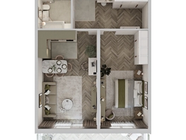 Продается 2-комнатная квартира ЖК Аллея Парк, 2 этап, 66.86  м&sup2;, 8558080 рублей