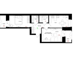 Продается 2-комнатная квартира ЖК Соцветие, дом 5.4, 61.02  м&sup2;, 8700000 рублей