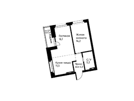 Продается 2-комнатная квартира ЖК Runway (Ранвей), 52.6  м&sup2;, 8943209 рублей