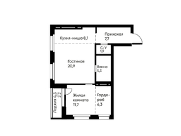 Продается 2-комнатная квартира ЖК Ранвэй, 63.2  м&sup2;, 10520524 рублей