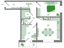 Продается 2-комнатная квартира ЖК Мичурино, дом 4 стр 4, 54.3  м&sup2;, 8050000 рублей