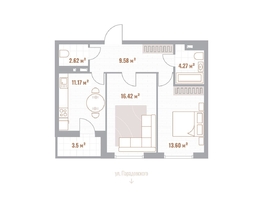 Продается 2-комнатная квартира ЖК Николаевские кварталы, 59.46  м&sup2;, 13259580 рублей