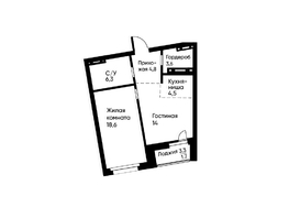 Продается 2-комнатная квартира ЖК Ранвэй, 52.7  м&sup2;, 9767154 рублей
