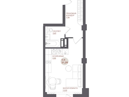 Продается Студия ЖК Звезда, 31.29  м&sup2;, 4912530 рублей