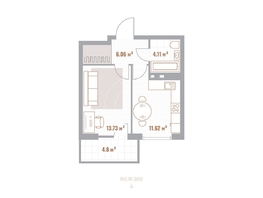 Продается 1-комнатная квартира  Николаевские кварталы, Воскресенский, 36.92  м&sup2;, 8676200 рублей