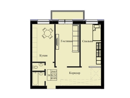 Продается 2-комнатная квартира ЖК Космос, 63.02  м&sup2;, 9700000 рублей