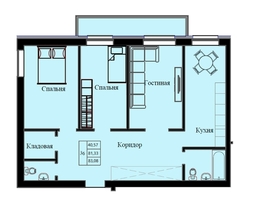 Продается 3-комнатная квартира ЖК Космос, 83.05  м&sup2;, 10100000 рублей