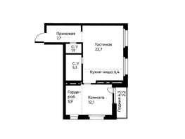 Продается 2-комнатная квартира ЖК Ранвэй, 63  м&sup2;, 11436335 рублей
