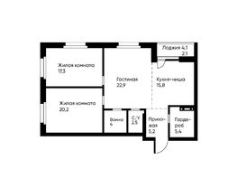 Продается 3-комнатная квартира ЖК Ранвэй, 94.7  м&sup2;, 16036591 рублей