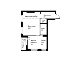 Продается 2-комнатная квартира ЖК Ранвэй, 63.8  м&sup2;, 11588894 рублей