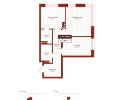 Продается 2-комнатная квартира ЖК Дом на Ульяновском, 67  м&sup2;, 11725000 рублей