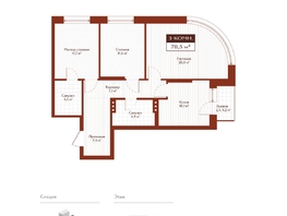 Продается 3-комнатная квартира ЖК Дом на Ульяновском, 77.3  м&sup2;, 13737500 рублей