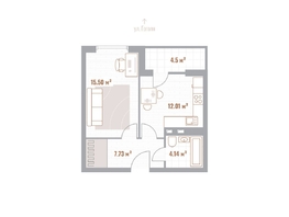 Продается 1-комнатная квартира  Николаевские кварталы, Воскресенский, 41.58  м&sup2;, 9979200 рублей