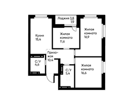 3-комн, Октябрьская ул, д.4